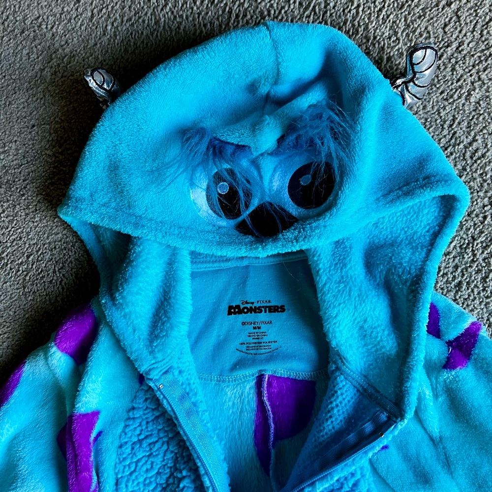 Disney Pixar Monsters Inc Sully Fleece Onesie Adult Medium